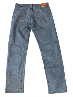 Vintage Y2K 2020 Levi's 505 Stretch Brushed Blue Denim Jeans Men's 36Lx36W